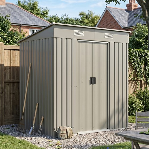 6x4ft steel garden - steel, shed