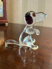 Rare Vintage Lampwork  Pirelli Quality Art Glass Lovely Snoopy dog Figure xxxxx