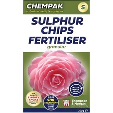 Chempak Sulphur 750g Granules for Ericaceous Plants Reduces Soil pH Acidity