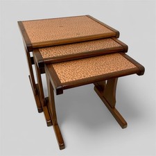 Vintage G Plan Copper-Topped Nest of Tables – Mid Century Modern Retro 1970s