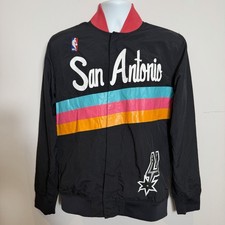 Mitchell & Ness San Antonio Spurs NBA Authentic Warm Up Bomber Varsity Jacket S