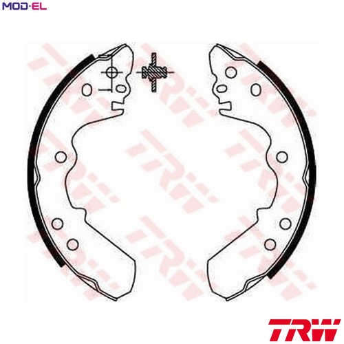 Brake shoe set - brake, gs8551