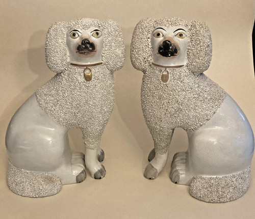 Pair antique staffordshire - pair, of