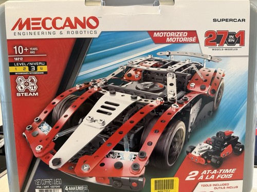 Meccano motorized supercar - meccano,