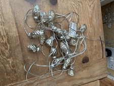 NEXT  VINTAGE STYLE ACORN CHRISTMAS LIGHTS X 20 USED  ONCE 