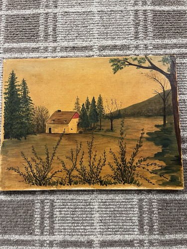 Vintage oil painting - ,