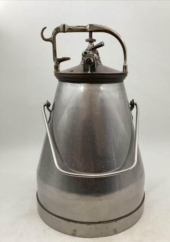 Vintage silver milk churn with - vintage,