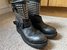 Ash Studded Biker Boots Size 5(38)