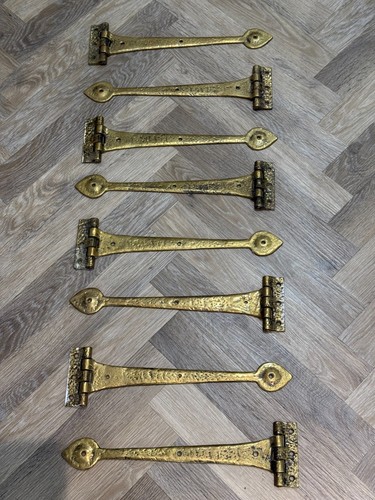 Antique brass tee - brass, hinges