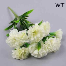 10 Heads Artificial Carnation Home Decor MultiColor Silk Fake Flower Room Deco./