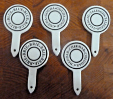 5 Ceramic Cheese labels Fromage Etiquettes