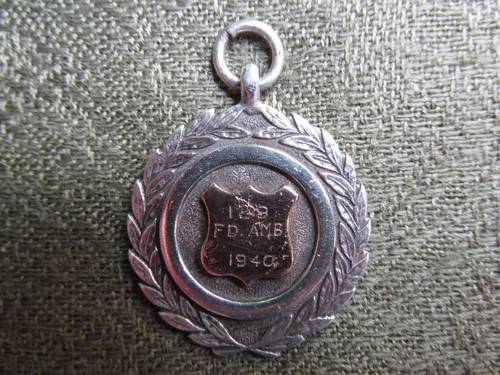 Silver fob medal 129 - /,