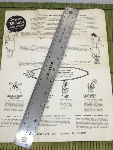 Vintage directions for using - directions,