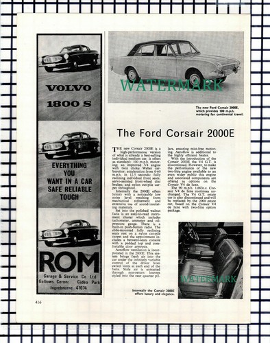 The ford corsair - the, 2000e
