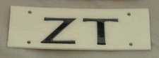 MG ZT REAR BADGE, BLACK FINISH