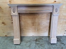 Carved wooden fireplace - carved,