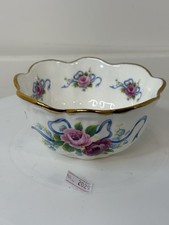 Vintage Longton Hall Floral Bon Bon Bowl