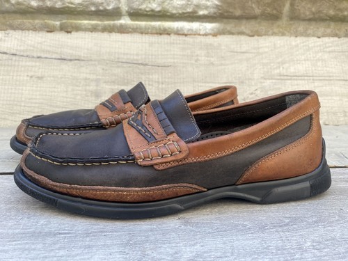 Mens clarks navy tan leather - clarks,