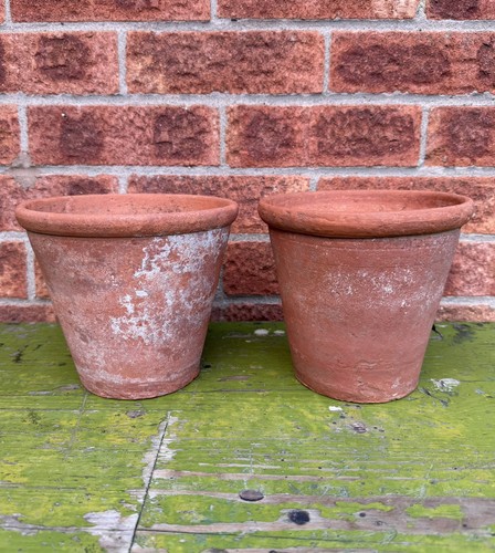 Pair antique terracotta - pair,