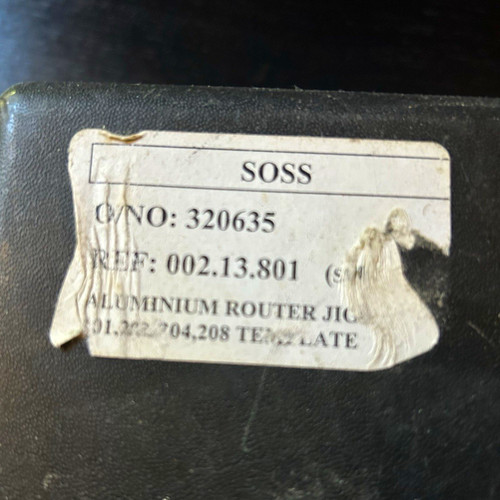 Soss aluminium router jig 9pc - soss,