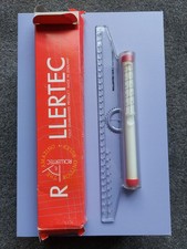 Vintage Rollertec Amazing Rolling Ruler Geometry Tech Drawing & Navigation 30cm