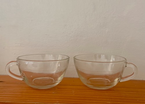 Pair vintage mcm - pair, glass