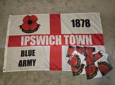 Ipswich Town Football Flag Blue Army 5ft x 3ft  Brand New ITFC