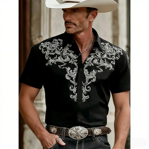 Men western cowboy - cowboy, print