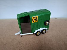 Britains Beaufort 1979 Double Horse Box Trailer. Green Made In England