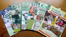SELECTION   OF   6   CELTIC   (5 HOME / 1 NEUTRAL)   PROGRAMMES.   1990's.