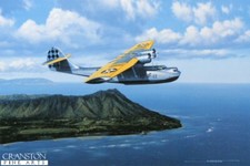 WW2 aviation art print American Consolidated PBY Catalina flying boat stan stoke