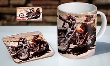 Easy Rider Tea - Coffee Ceramic Mug Coaster Gift Set