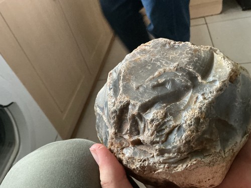 Huge raw agate nodule - agate,