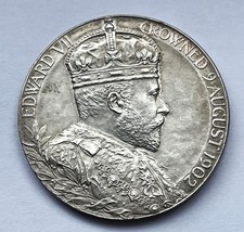 EDWARD VII SILVER CORONATION MEDAL 1902