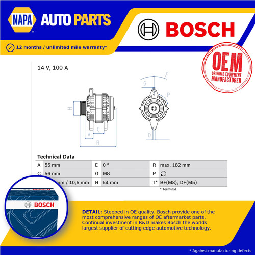 Alternator fits vauxhall - alternator,