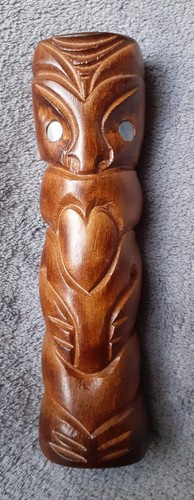 Vintage small wooden - wooden, carved