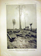 Original Old Antique Print