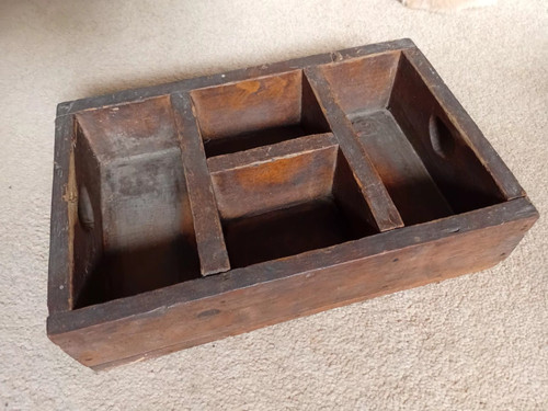 Antique old pine cash till - antique/,