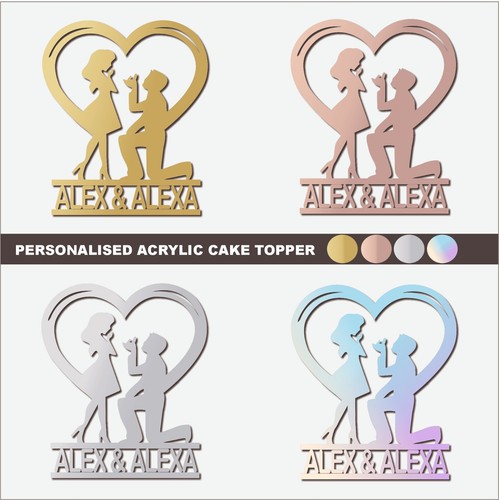 Personalised cake topper - personalised,