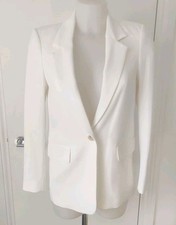 H & M  White Blazer Jacket Size XS New