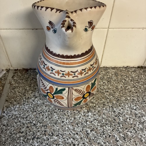 Pitcher vase pinched spout - vase,