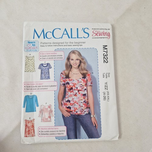 Mccalls m7322 ladies top - ladies,