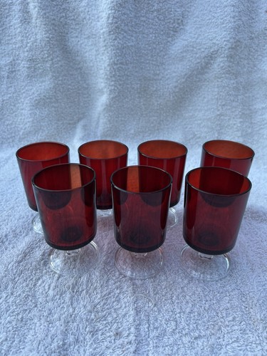 Luminarc ruby red glasses - luminarc,