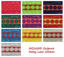 23mm Guipure Daisy Lace Trim
