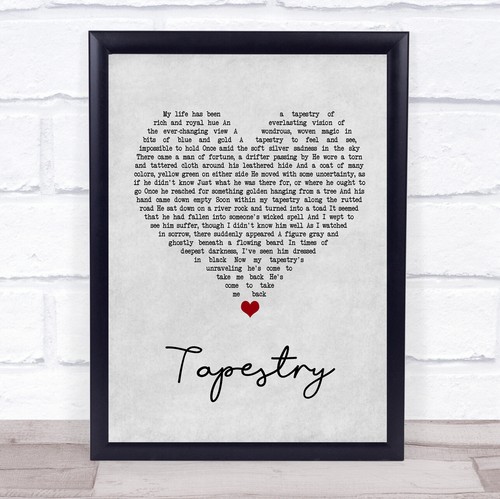 Tapestry grey heart song - heart,