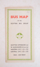 Bus Coach Map Scottish Bus Group SMT Alexanders 