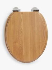 John Lewis Easy-Fix Toilet Seat FSC-Certified American White Oak Wood A