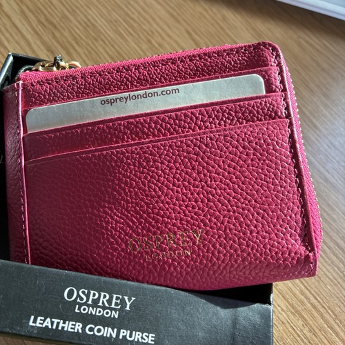 New pink leather osprey tassel - leather,