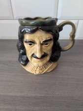 Kingston Pottery Vintage Charles II Character Jug Toby Jug Made In England 