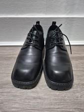Miista Black Leather Chunky